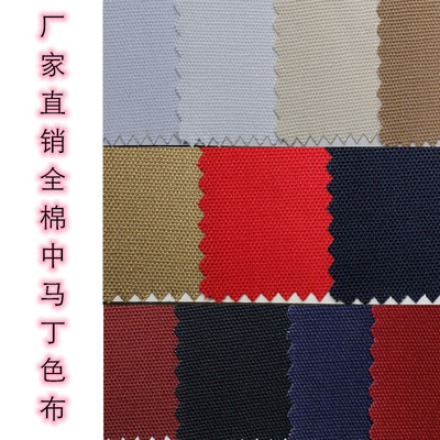 全棉色布10+10*7/76*32 雙經單緯馬丁帆布布料 帆布袋箱包面料