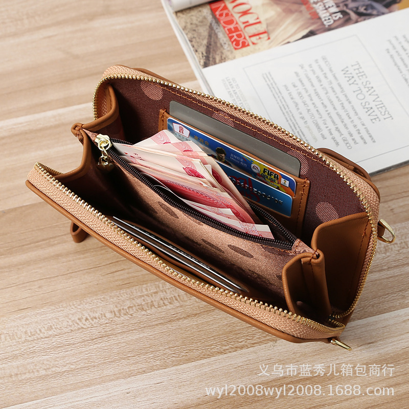 Korean Mobile Phone Bag Messenger Bag Pu Shoulder Bag Multi-purpose Coin Purse display picture 34