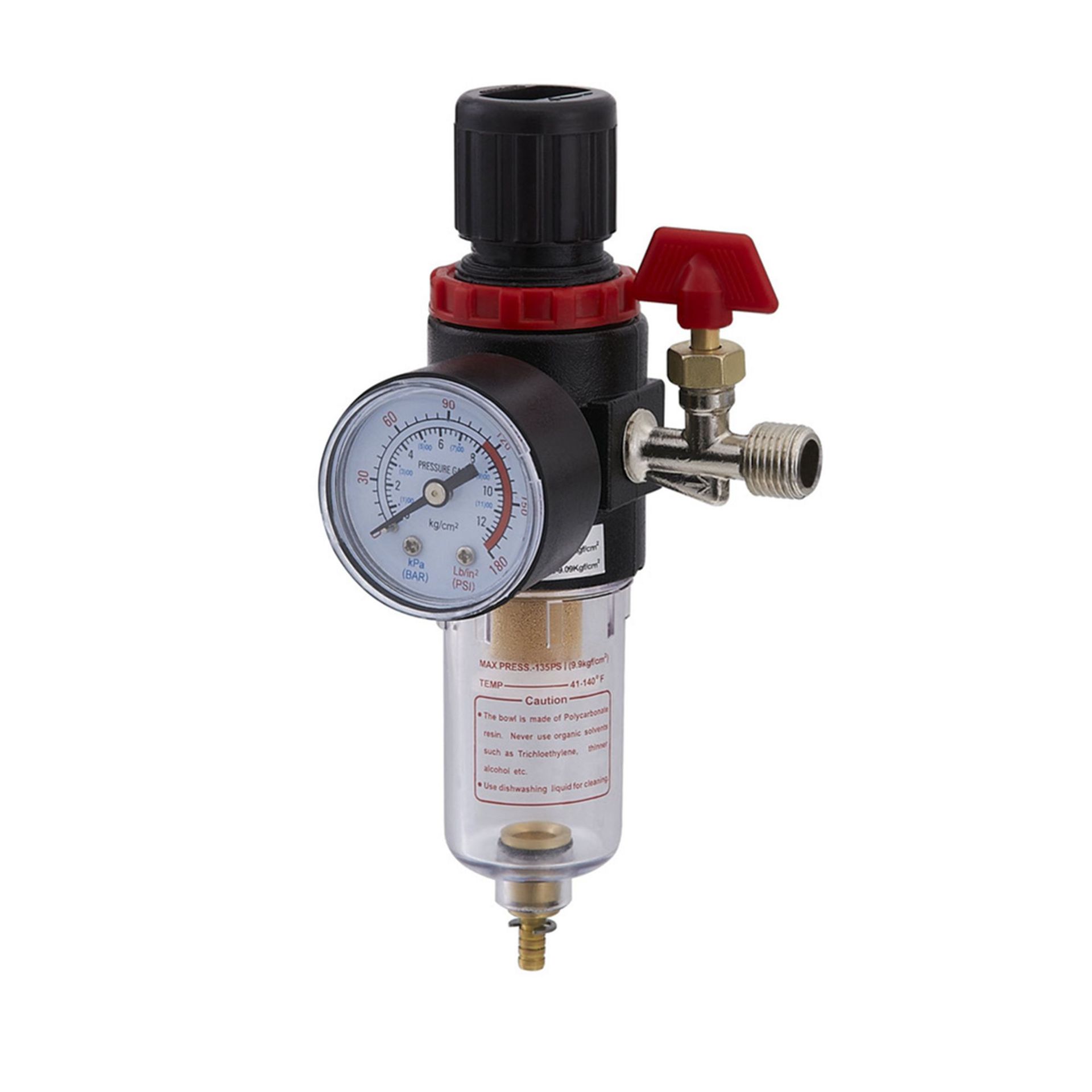 空压机配件滤水油雾器 铝合金滤水调压阀（配针阀和压力表）