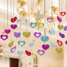 雨丝吊坠婚庆用品气球装饰婚房布置雨丝气球装饰坠片生日派对装饰