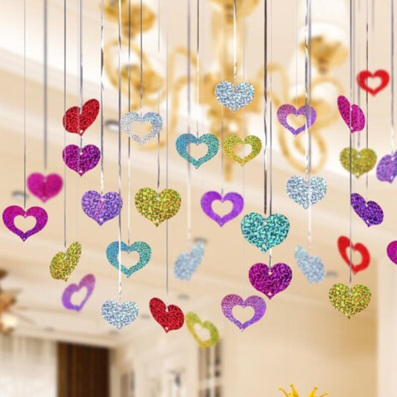 雨丝吊坠婚庆用品气球装饰婚房布置雨丝气球装饰坠片生日派对装饰