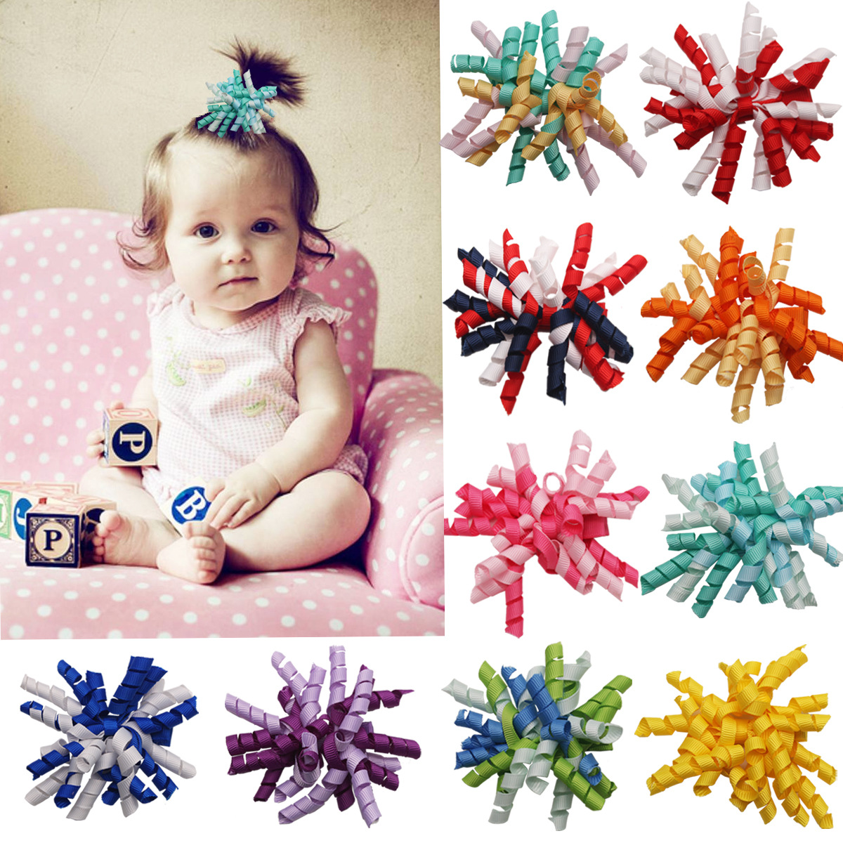 Fashion Solid Color Thread Material Handmade Hair Tie 1 Piece display picture 1