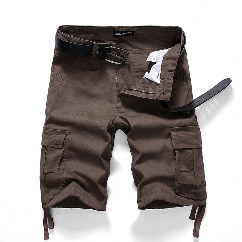 Venta al por mayor transfronteriza nueva moda de verano estilo de verano casual cinco pantalones casuales cortos de algodón multi-bolsa pantalones Casuales