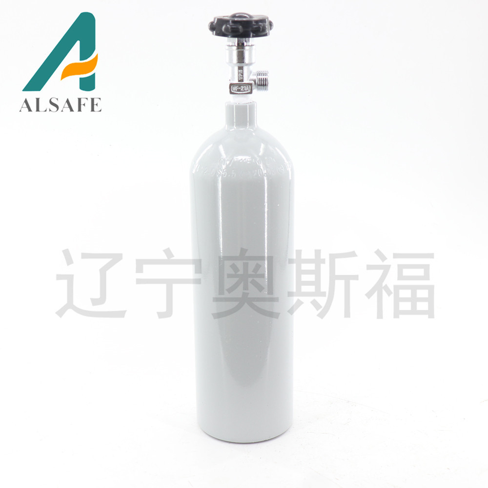 【奥斯福】厂家批发2.8L铝合金气瓶QF-21A阀高压气瓶铝合金气瓶