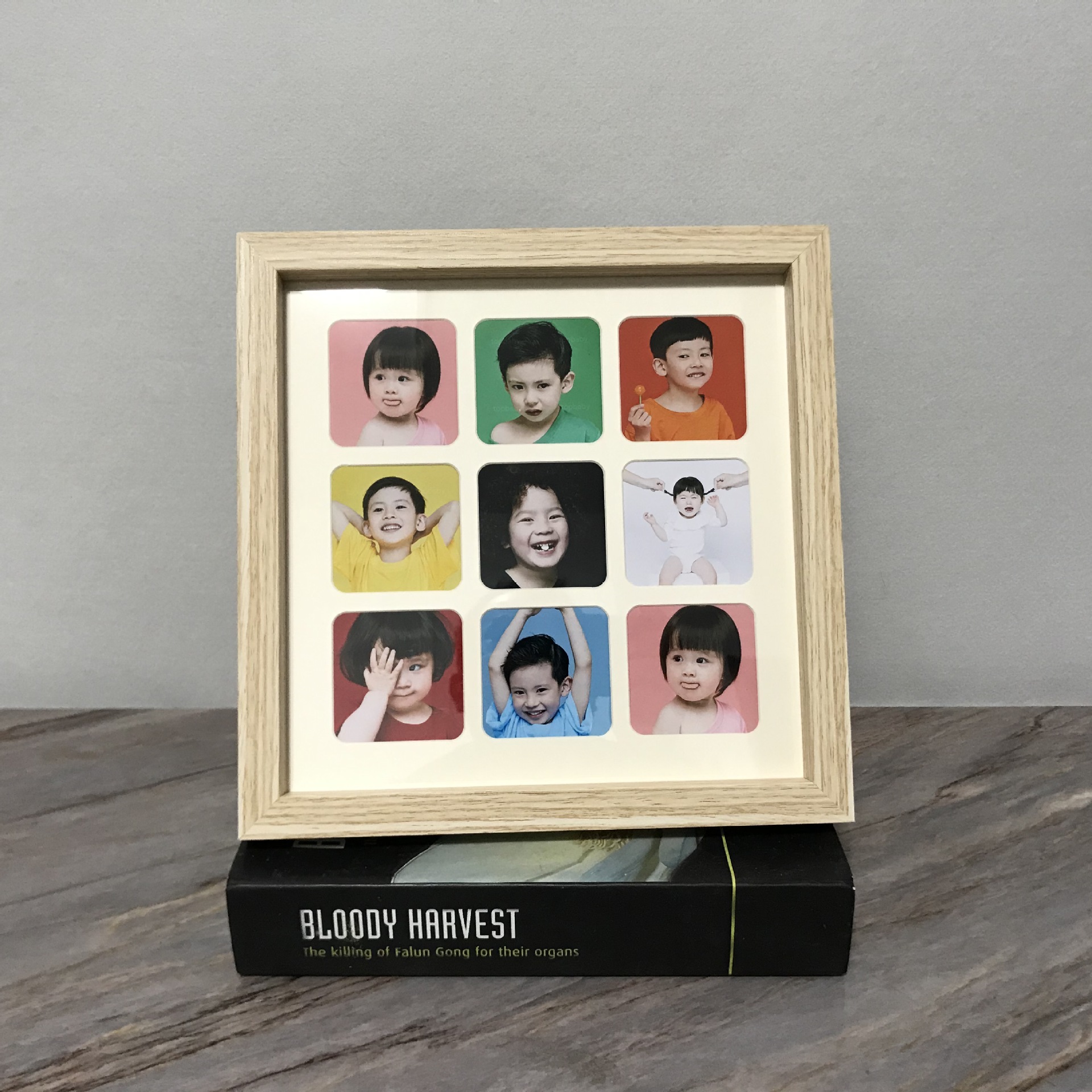 廠家批發2021新款卡紙九宮格桌擺簡約時尚韓式創意正方型寶寶紀念