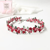 Apple, choker, cute necklace, Korean style, flowered, with embroidery