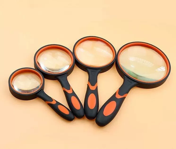 10x HD High Times резиновая утолщенная стеклянная ручка объектива с защитой от падения для чтения пожилых людей ручная стеклянная лупа