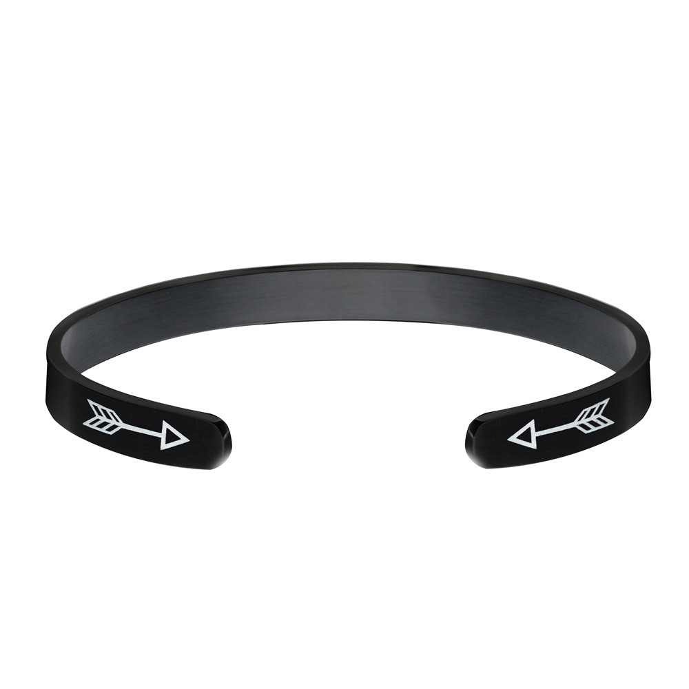Women'S Gender Fashion C Shape Letter Stainless Steel Bangle