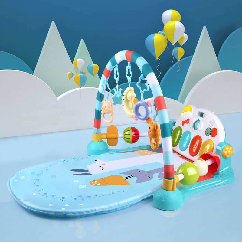 婴儿脚踏琴玩具宝宝多玩法钢琴健身架爬行垫初生婴儿玩具礼品|ms