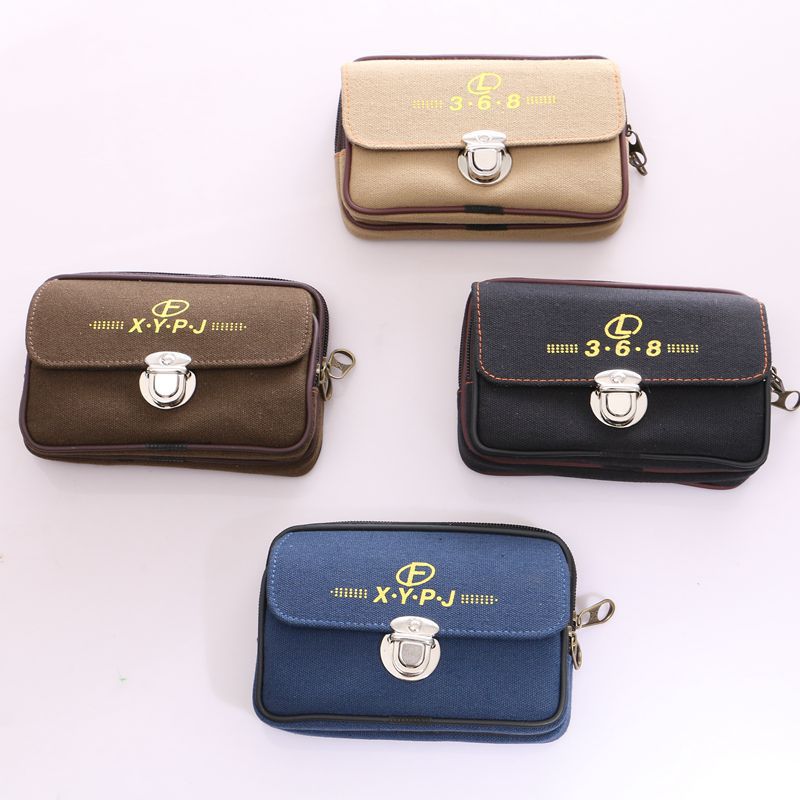 Stall supply leisure solid color mobile phone bag coin purse riding waist bag mountaineering running sports bag manufacturers wholesale