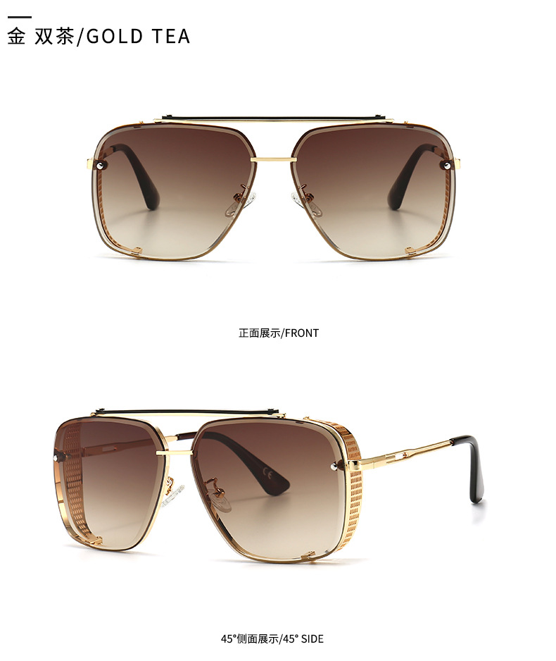 New Style Modern Retro Frame Thin Leg Sunglasses display picture 9