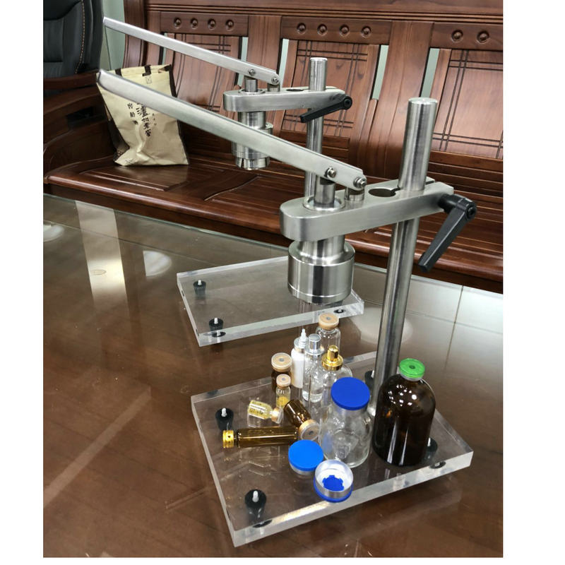 厂价销售多功能台式封口机开瓶器实验室口服液玻璃瓶锁口机轧盖钳