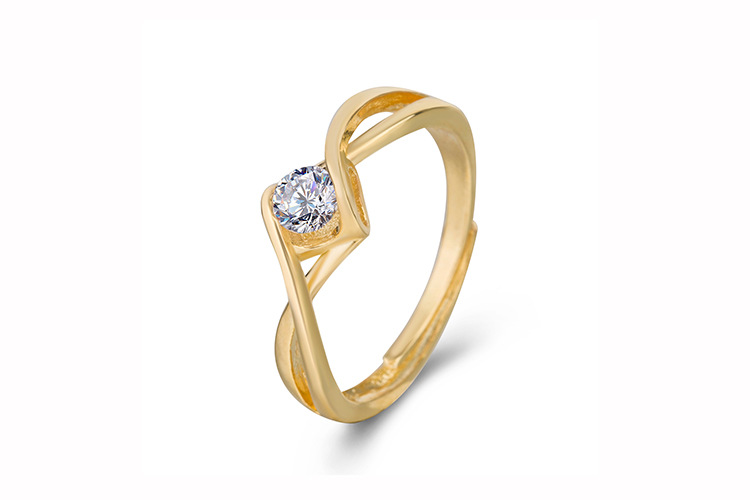 Men's Zircon Open Ring With Great Wall Texture Designer Style_voghion.com