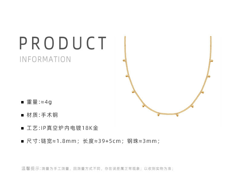 Korean Small Beads Clavicle Sexy Necklace Jewelry Hypoallergenic Wholesale Nihaojewelry display picture 16