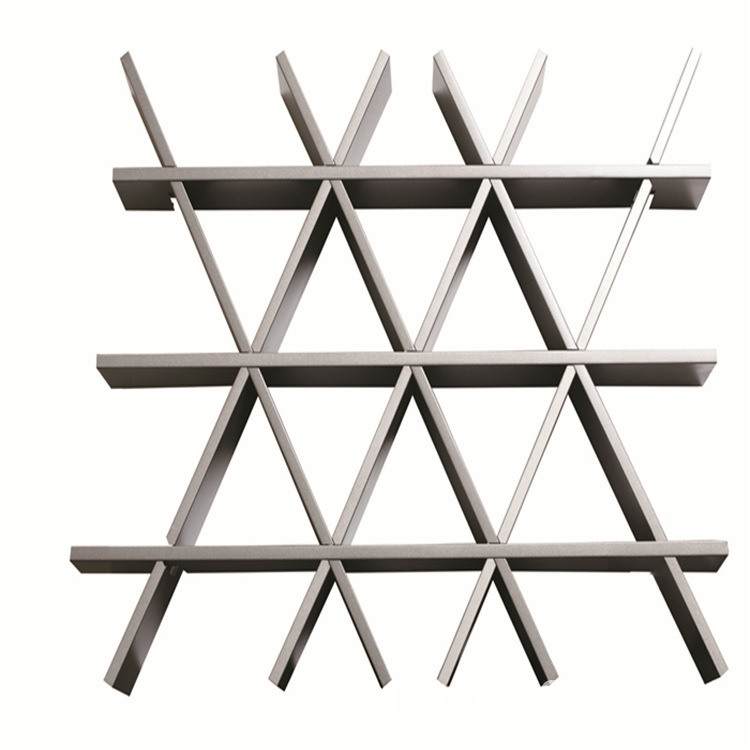 南京厂家直供木纹铝格栅，颜色可定制防火防潮通风透气|ms