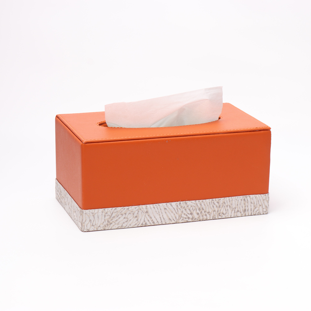 订制简约创意车载纸巾盒    家用客厅皮革抽纸盒 可订制LOGO