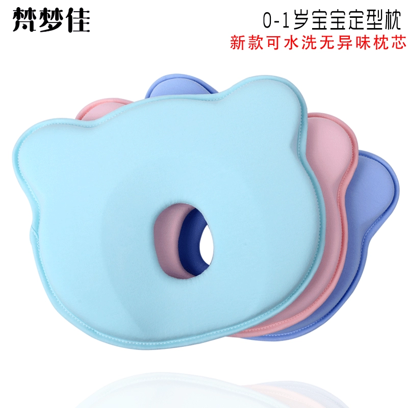 Летняя хлопчатобумажная детская подушка для коррекции головки ребенка новорожденного сна
