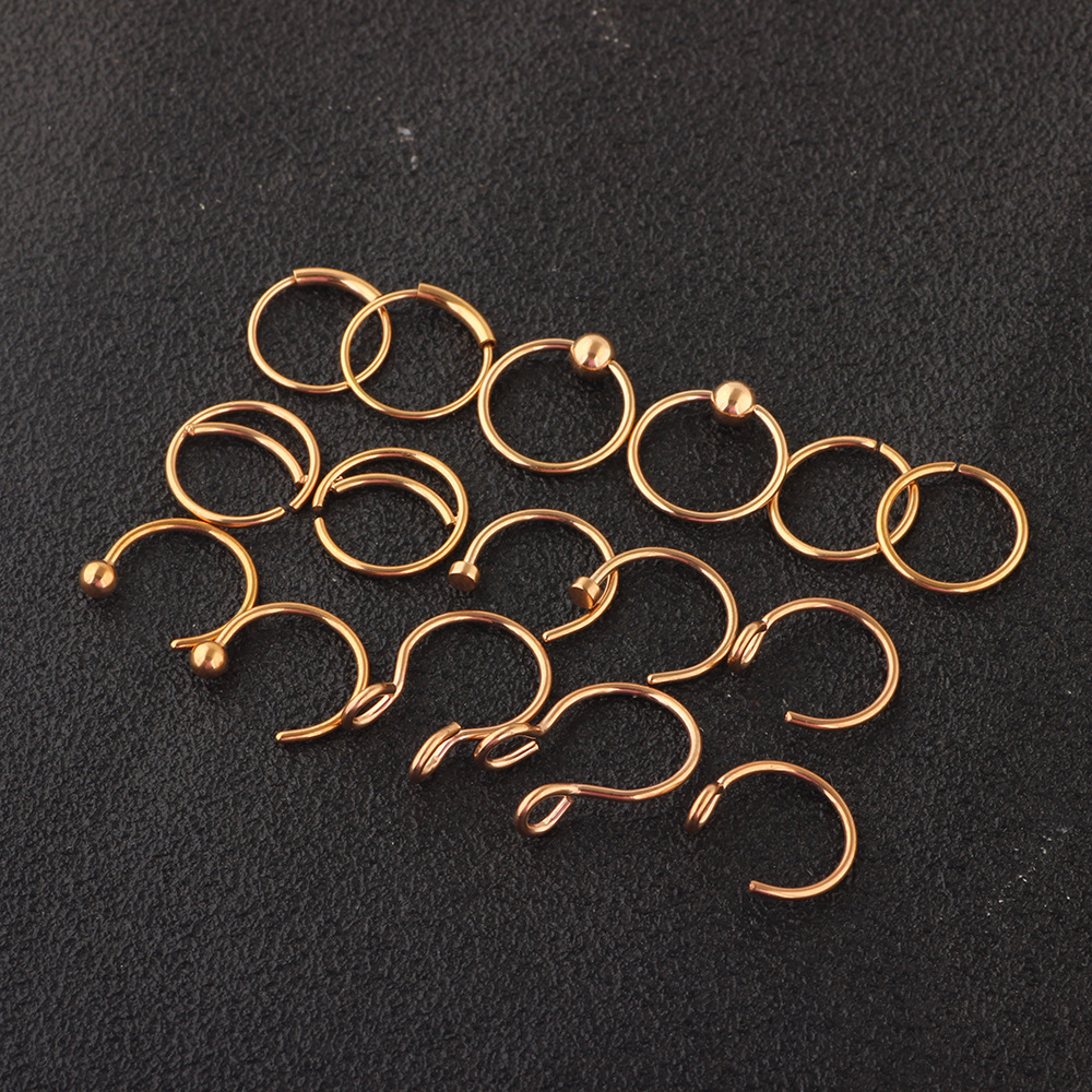 Pointed titanium steel lip stud product view