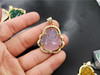 Agate stone inlay jade, pendant