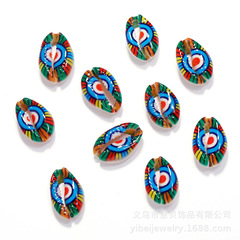 Shell conch bleached cut shell flower print printed shell diy necklace bracelet jewelry accessories