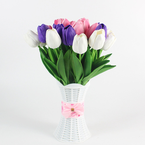 10pcs Home decor pu tulip Artificial flowers artificial flowers wedding Party Home decoration flowers 