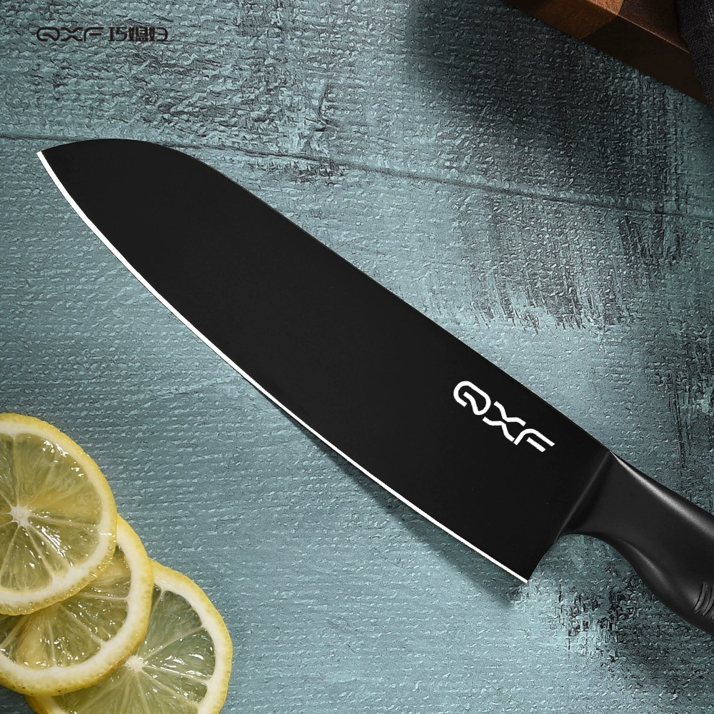 Кухонный универсальный нож серии Black Shark от巧媳妇, нож для резки мяса, чернение, нержавеющая сталь