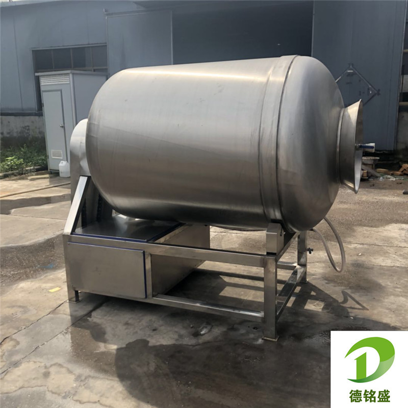 现货出售新款牛肉粒腌制滚揉机 牛羊肉压制嫩化设备 鱼片滚揉机