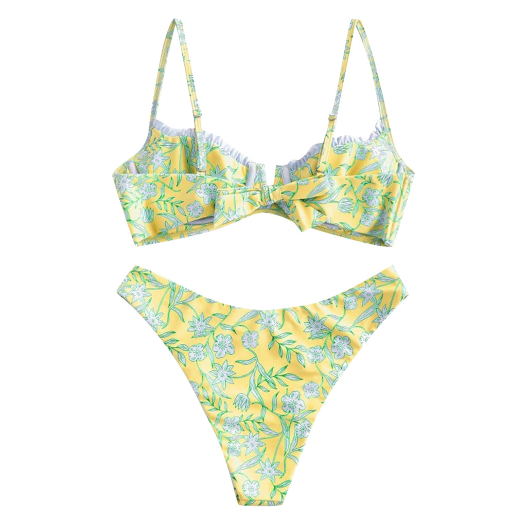 sexy printed split bikini swimsuit  NSHL2216