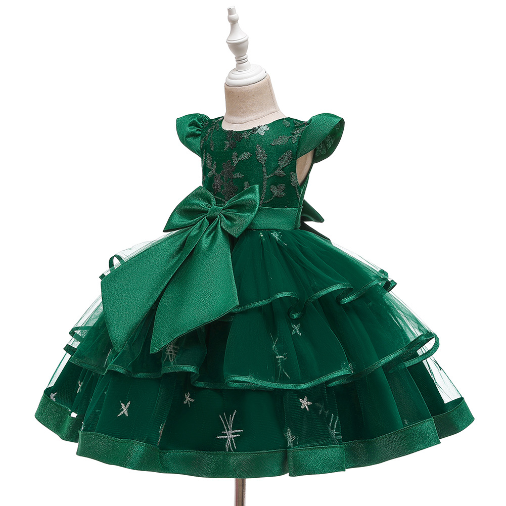 Grenz Überschreiten Des Neues Kinder Kleid Mädchen Laufsteg Kleid Kleid Blumen Mädchen Hochzeits Kleid Tutu Kleid Kleid Kinder display picture 16