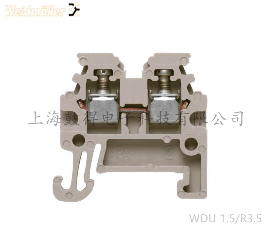 WDU 1.5/R3.5魏德米勒weidmuller直通型接线端子订货号1753280000