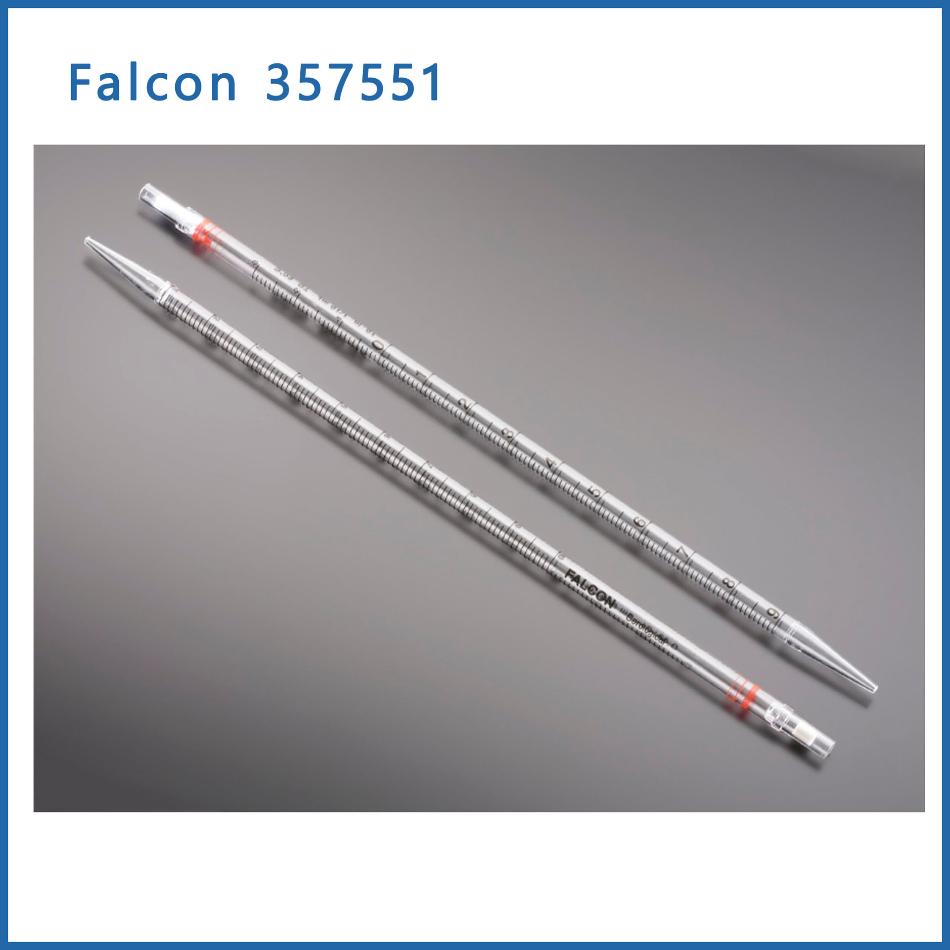 Falcon 357551 10毫升(红色1/10)血清移液管可替换corning 4488