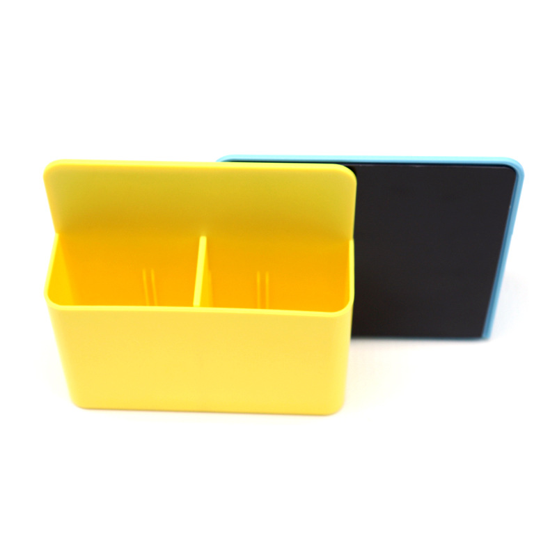 Pizarra magnética caja de almacenamiento plástico ABS pluma titular pizarra multifuncional niños graffiti caja de almacenamiento creativo