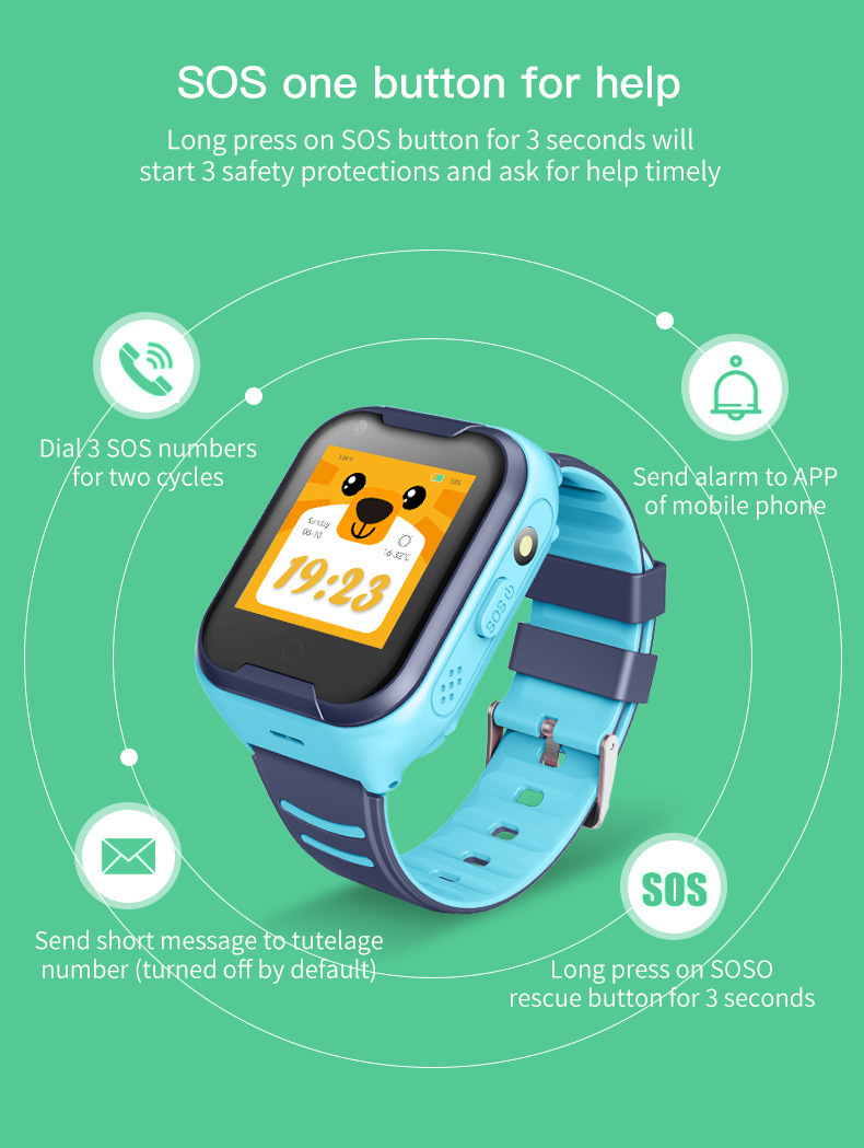 The 4G version of the cross-border smart watch exclusively for students and children supports video calls, full network compatibility, AI payment and positioning undefined
