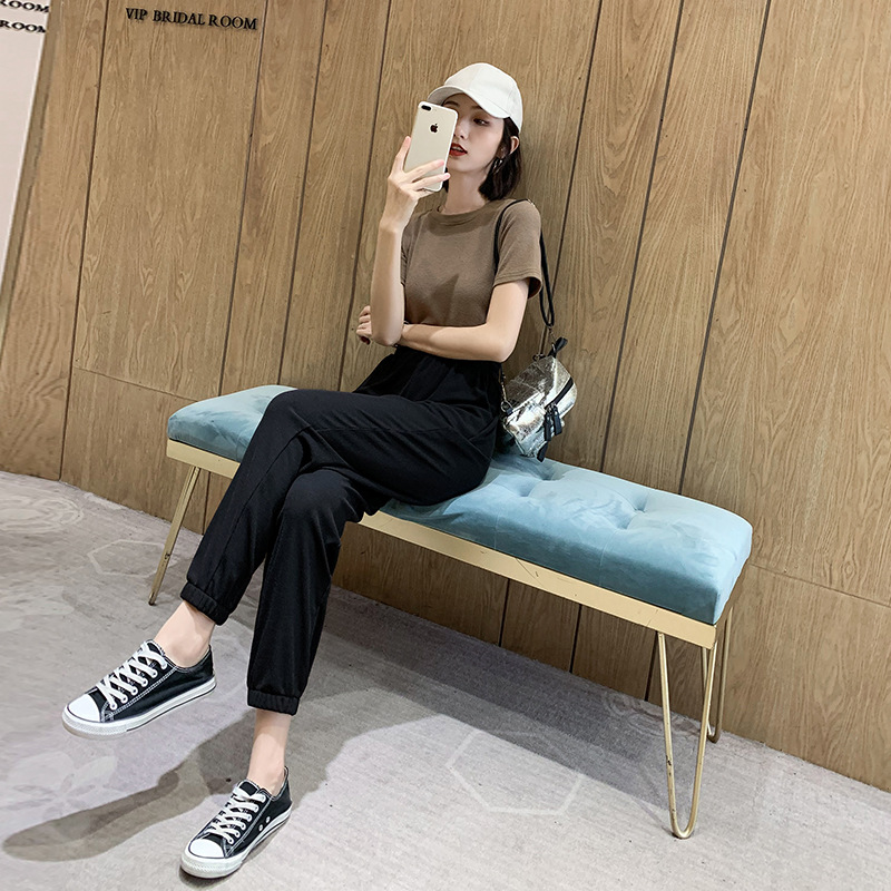 Pantalon léger femme en coton - Ref 3430172 Image 9