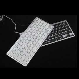 优派KU855巧克力有线纤薄笔记本USB迷你静音外接小键盘机器设备