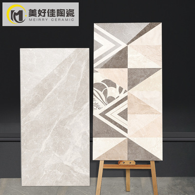 佛山厂家负离子墙砖负离子中板瓷砖400*800釉面墙裙客厅背景墙砖|ms