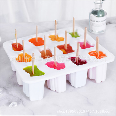 12 Zodiac Zodiac Matching 50 Stick animal shape silica gel Popsicles Ice cream mould