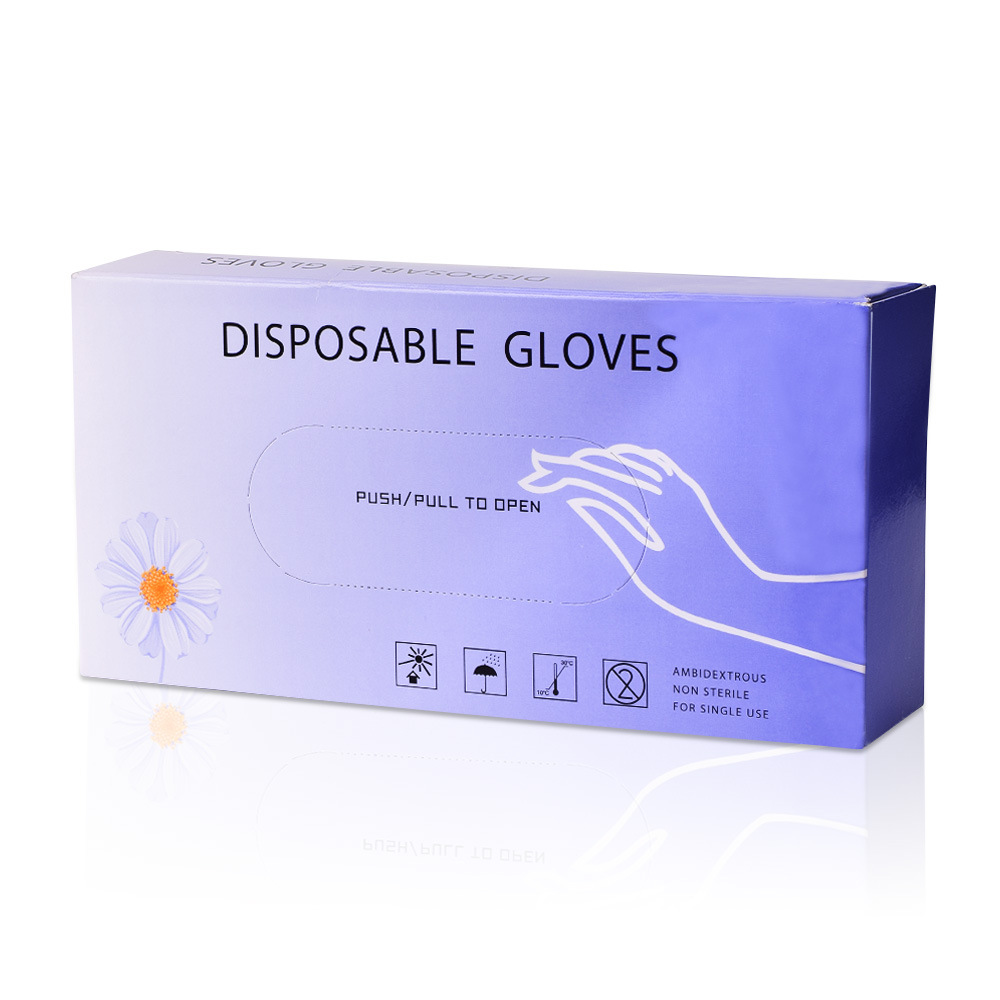 Disposable gloves in a box of 50 PVC, ta...