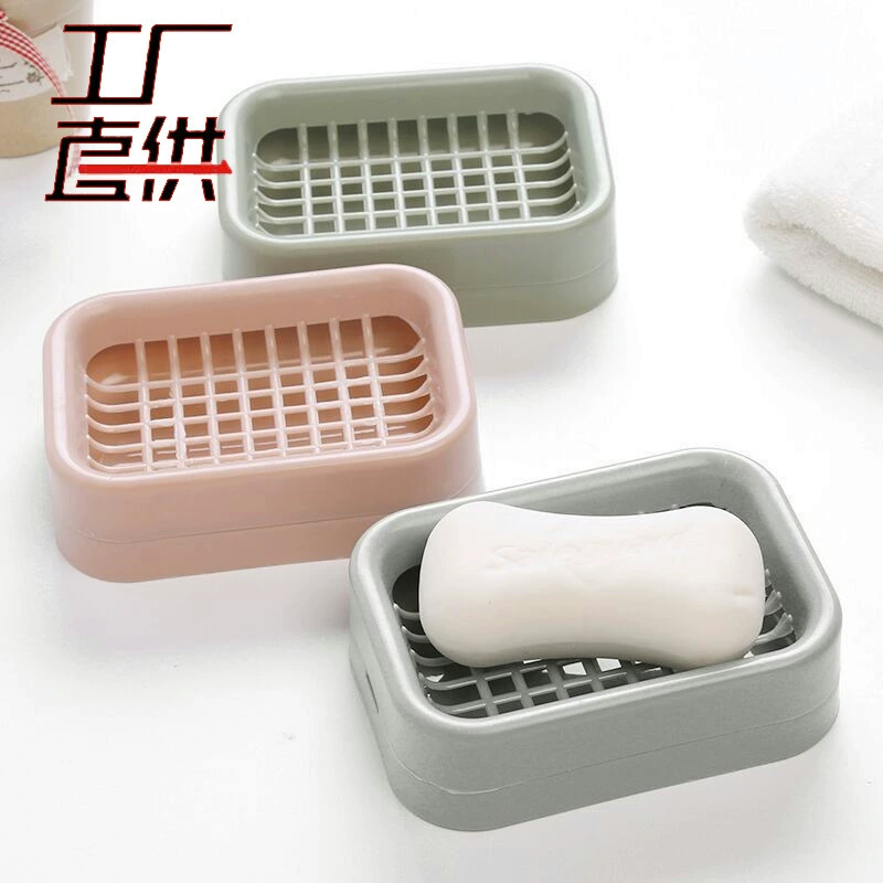 Drying rack, big plastic double-layer soap holder for home use, European style