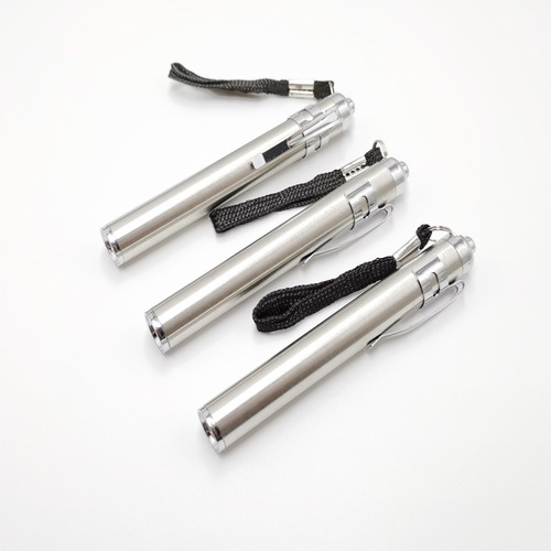 Stainless steel LED mini high-intensity moon light night travel flashlight keychain travel outdoor small flashlight