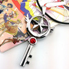 Beautiful Girl necklace Warrior Time and Space Key Pendant Eight Anime Peripheral Jewelry