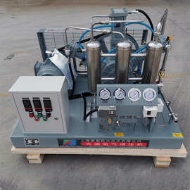 供应WWS-60/5-150不锈钢材质全无油高压氧气充瓶机