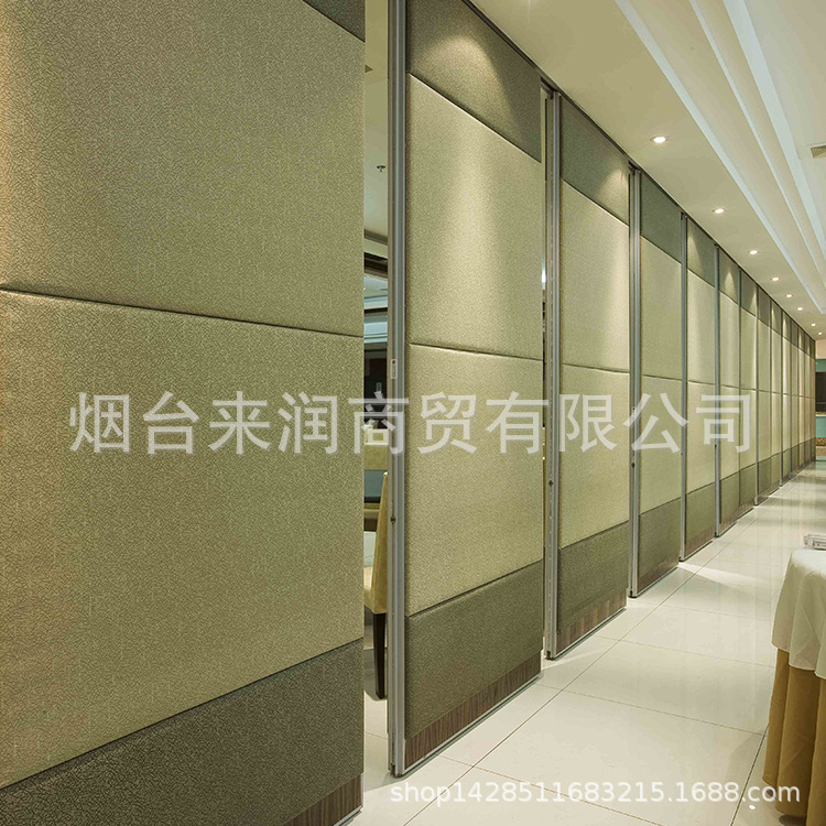 酒店宴会厅包厢轨道隔断门包厢移动门推拉折叠门隔断屏风门