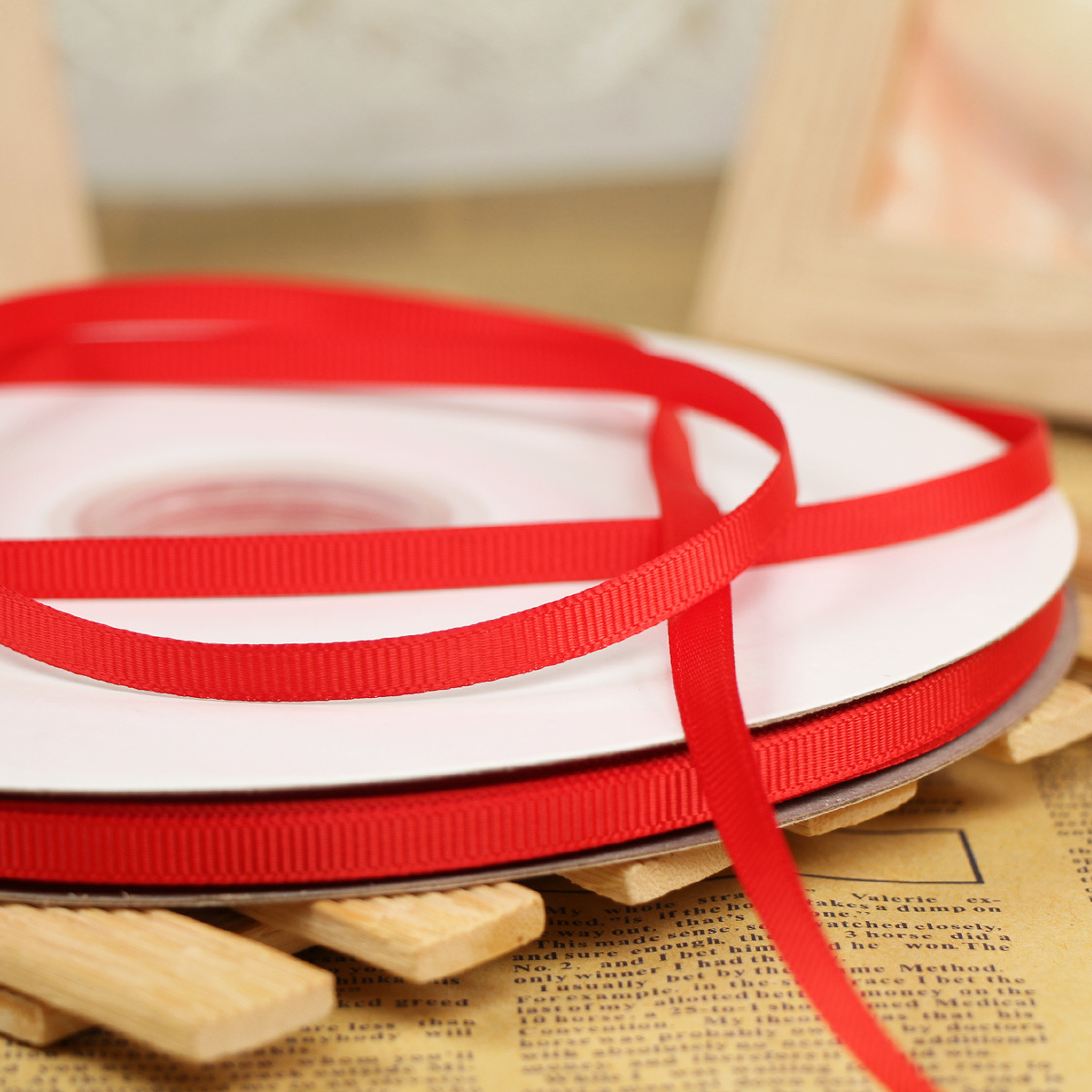 罗纹带0.6cm包装彩带螺纹带织带厂家直销丝带手工发饰DIY发饰礼品