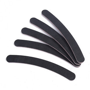 Nail file black curved red core nail file grinding strip polishing strip nail shop manicure tools custom wholesale