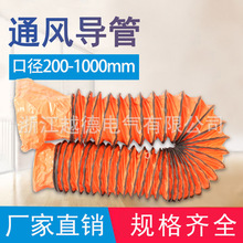 PVC-200mm尼龙风管出油风筒排管通道螺旋通风 手提风机专用风管