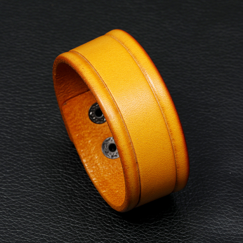 new  simple wild retro cowhide bracelet