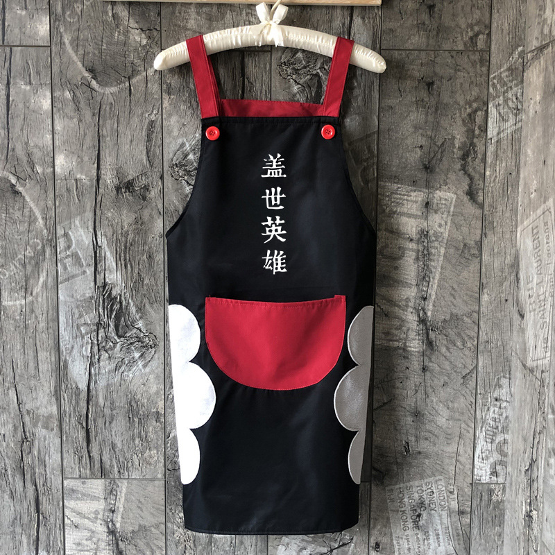 Delantal hogar cocina trabajo moda femenina lindo impermeable a prueba de aceite borrable mano cintura cocina mono nórdico ins
