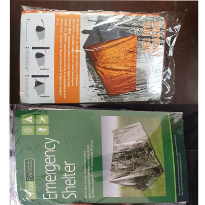 Emergency tent survival tent disposable PE aluminum tent emergency pe tent thermal insulation disposable tent