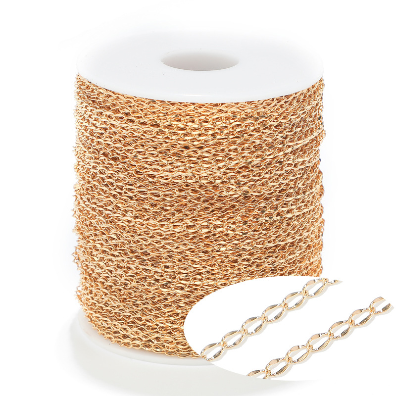 不锈钢压花尾链4